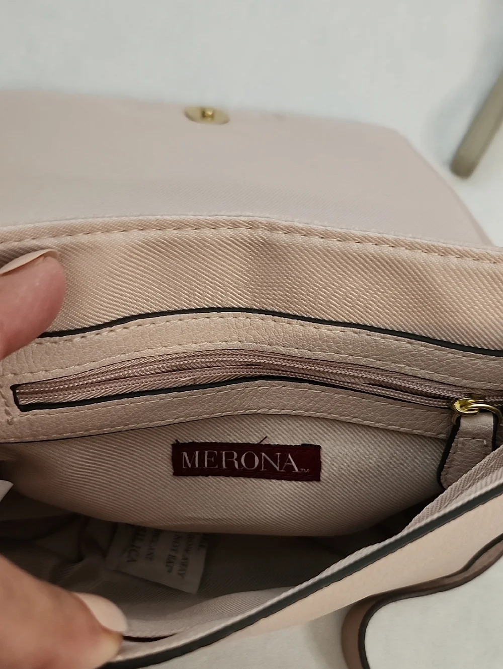 Merona Blush Crossbody with AR New York Floral Wristlet Set